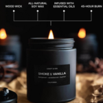 Craft & Kin Smoke & Vanilla Men's Candle - Image 2