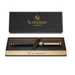 Scriveiner Black Lacquer Rollerball Pen - Image 2
