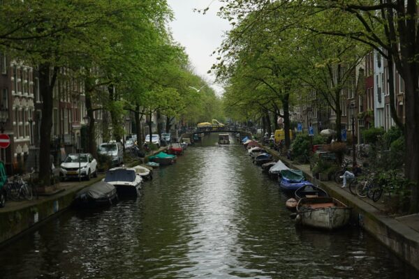 Amsterdam street canals