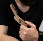 Foldable Wooden Beard Comb